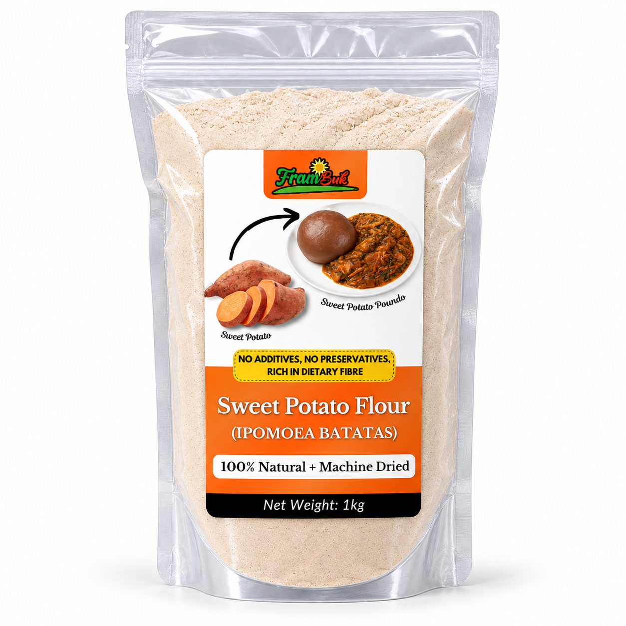 Sweet Potato Poundo Flour